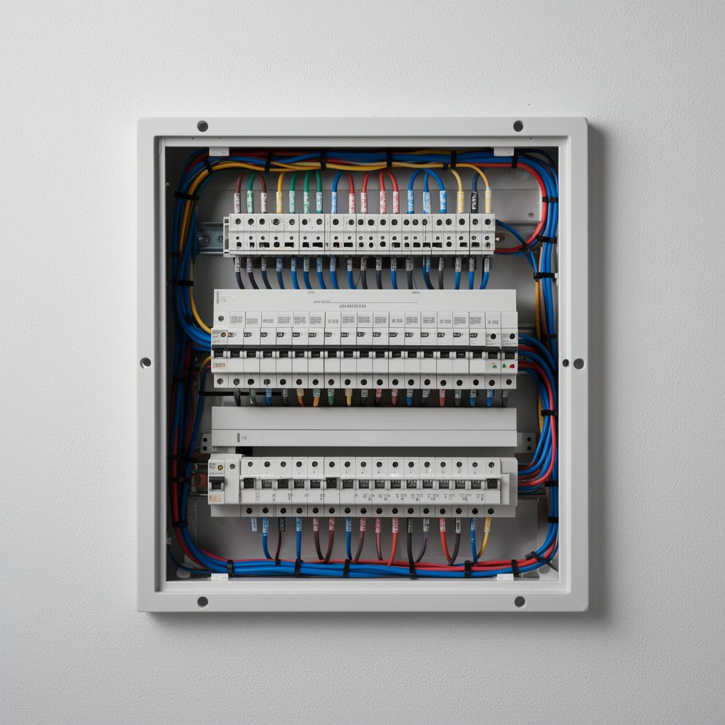 Modern electrical breaker panel